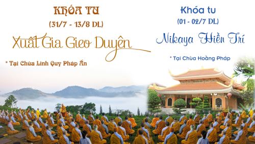 THÔNG BÁO KHÓA TU NIKÀYA 