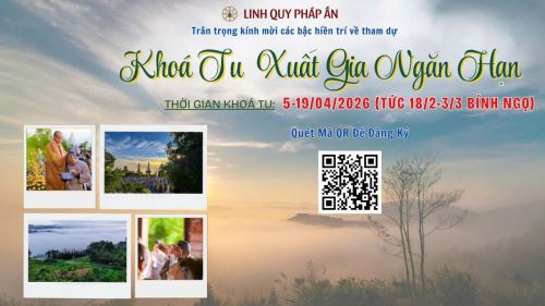 🍀THÔNG BÁO KHÓA TU NIKĀYA – XUẤT GIA NGẮN HẠN LẦN THỨ 21 🍀