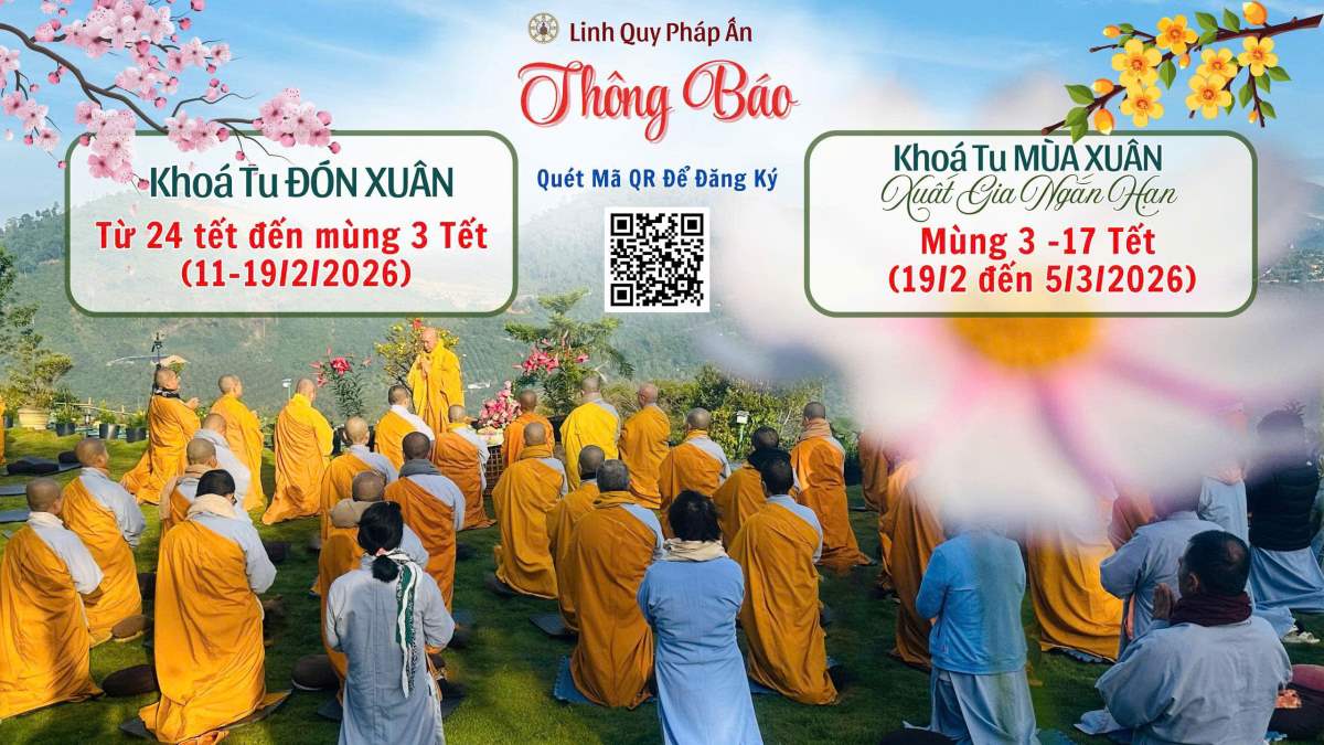 🌸 THÔNG BÁO KHÓA TU MÙA XUÂN 2026 🌸